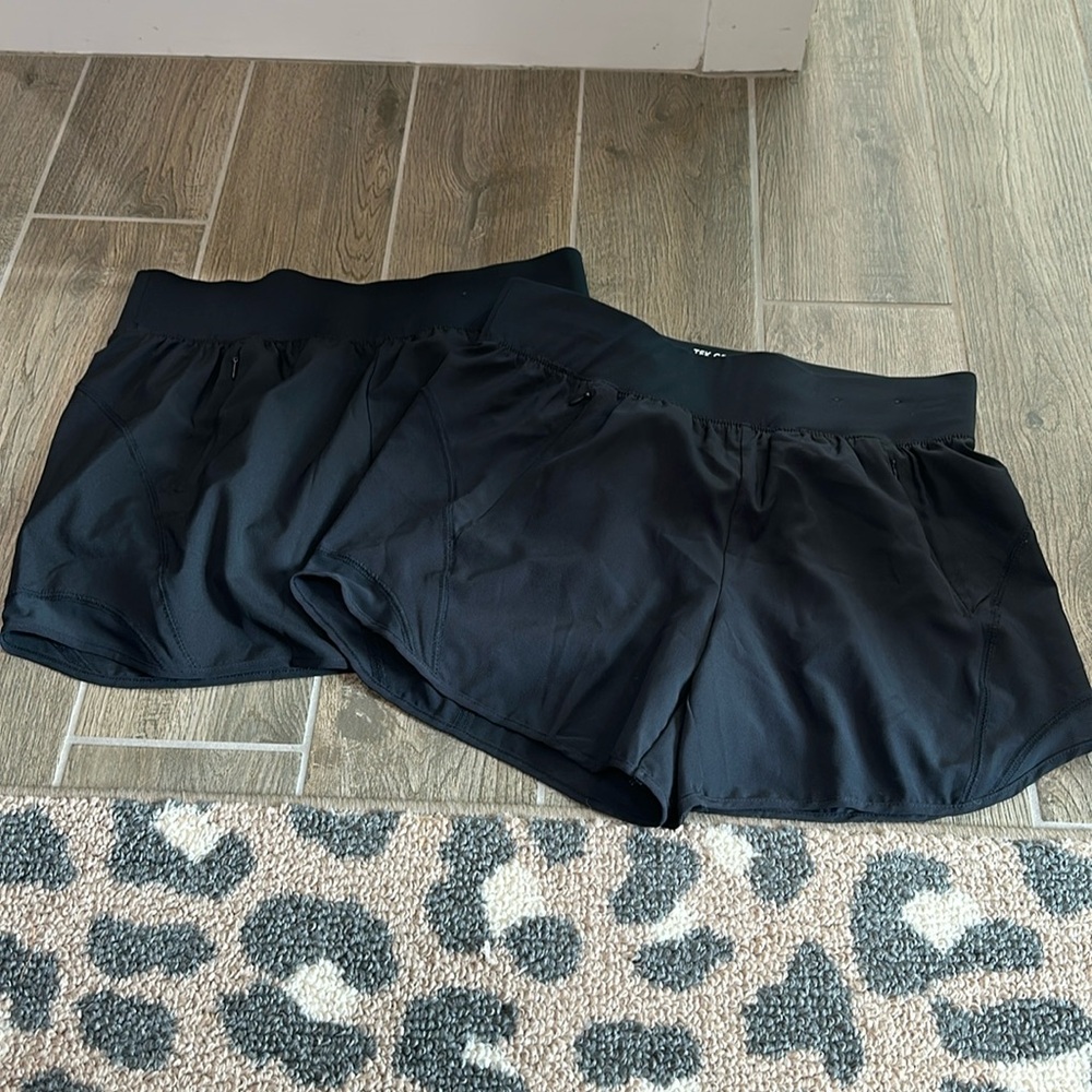 Two pair bundle - black Tek Gear shorts